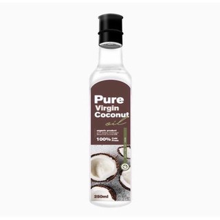 pure virgin coconut oil 250ml. น้ำมันมะพร้าวสกัดเย็น เพียวเวอร์จิ้น น้ำมันมะพร้าวบริสุทธิ์ 100%💯💯📦