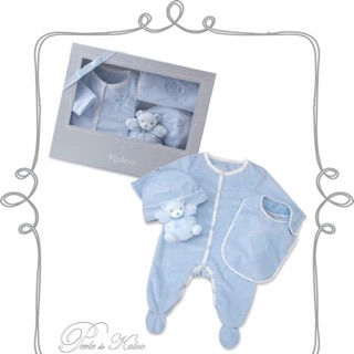 Kalooชุดของขวัญสำหรับเด็กแรกเกิด 4 ชิ้น  4 pcs Blue Gift Set