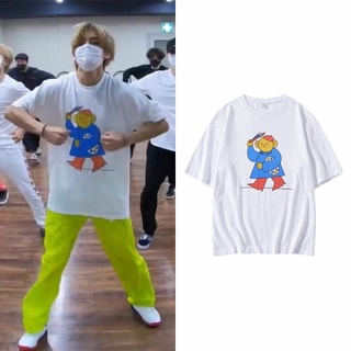 【2022tshirts】เสื้อยืดแขนสั้นลําลอง ผ้าฝ้าย ทรงหลวม พิมพ์ลาย Kpop BTS V Weekly แฟชั่นสตรีท สไตล์เกาหลี สําหรับผู้ชาย และผ