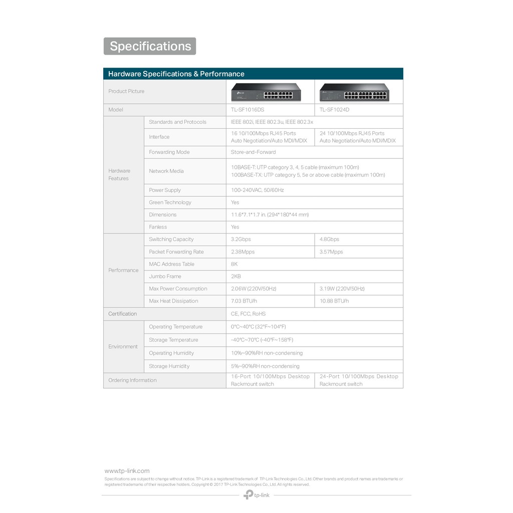 tp-link-24-port-10-100mbps-switch-รุ่น-tl-sf1024d