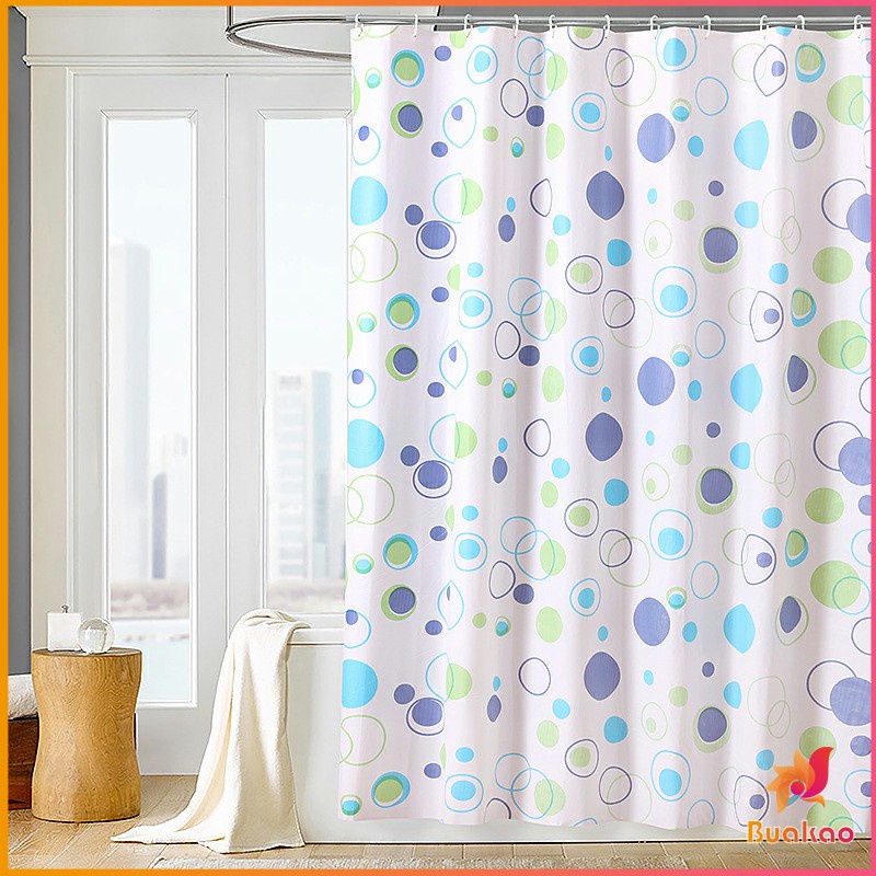 ม่านกั้นห้องน้ำ-ม่านกันน้ำ-ม่านพลาสติก-shower-curtain