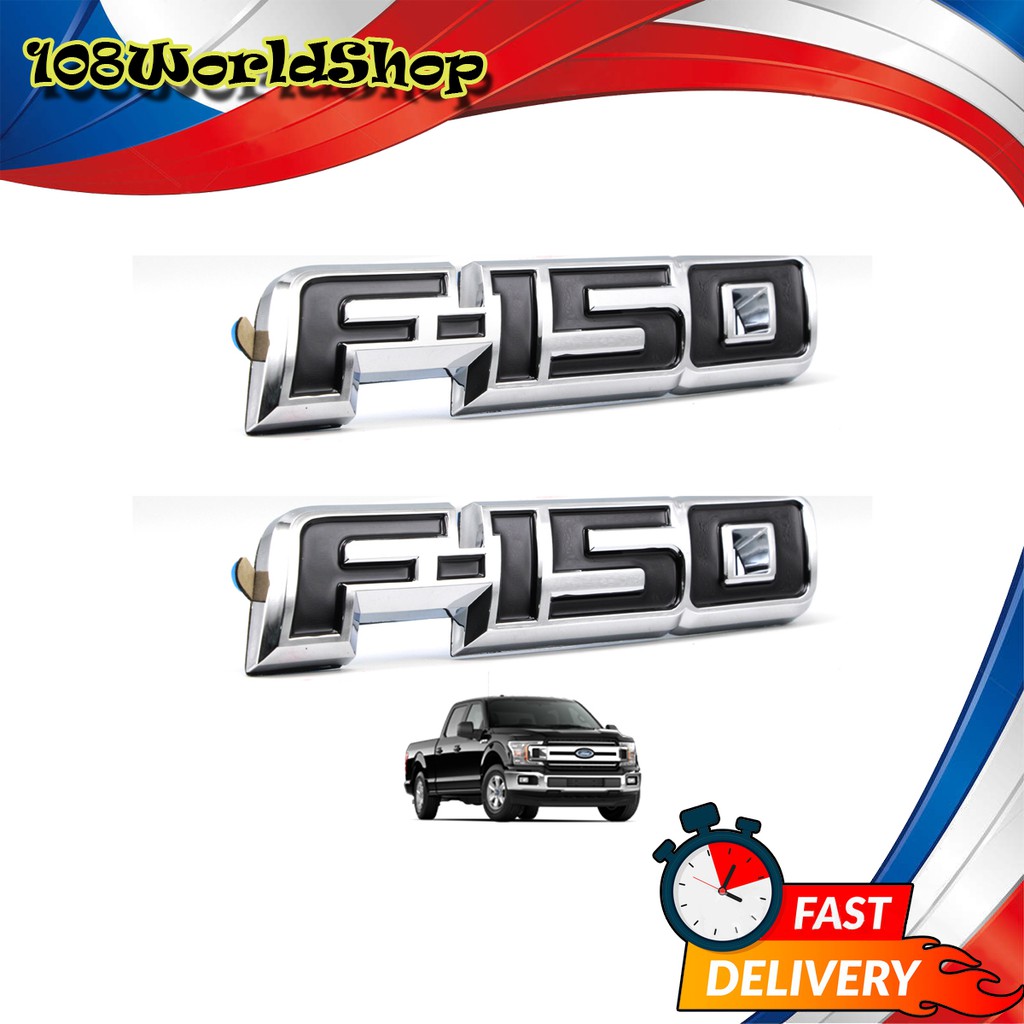 โลโก้-logo-f-150-สี-black-chrome-f-150-ford-2-4-ประตู-ปี