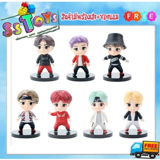 SS Toys โมเดล ศิลปิน เกาหลี วงBTS ครบทั้งวง ชุด2 งานไม่มีกล่อง สูง7ซม.(งานก๊อป)