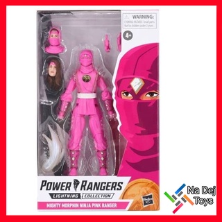 Power Rangers Lightning Collection Mighty Morphin Ninja Pink 6" Figure พาวเวอร์ เรนเจอร์ ไมท์ตี้ มอร์ฟิน นินจา พิงค์