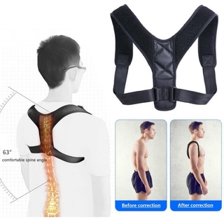 Posture Corrector เข็มขัดพยุงหลังแก้ไขท่าทาง สายรัดปรับระดับได้เพื่อปรับปรุงท่าที่ไม่ดีของแผ่นหลัง