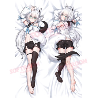 Shirakami Fubuki Hololive Japan Virtual YouTuber VTuber Dakimakura ปลอกหมอนอิงโซฟา แบบนิ่ม ลายอนิเมะญี่ปุ่น Otaku 50x150 ซม. DK2767