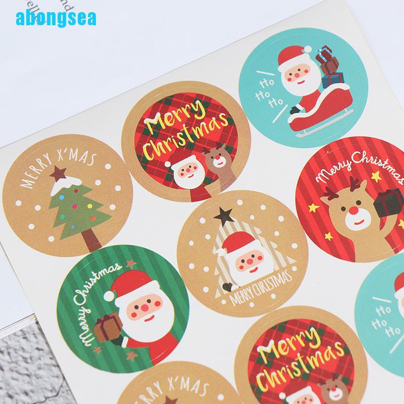 abongsea-สติกเกอร์-merry-christmas-สําหรับตกแต่ง-120-ชิ้น