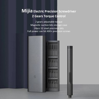 ภาพขนาดย่อของภาพหน้าปกสินค้าXiaomi Mijia ไขควงไฟฟ้า 350 Mah 200 Rpm สาย Type-C แบบ 2 เกียร์ จากร้าน zeyue.th บน Shopee ภาพที่ 1