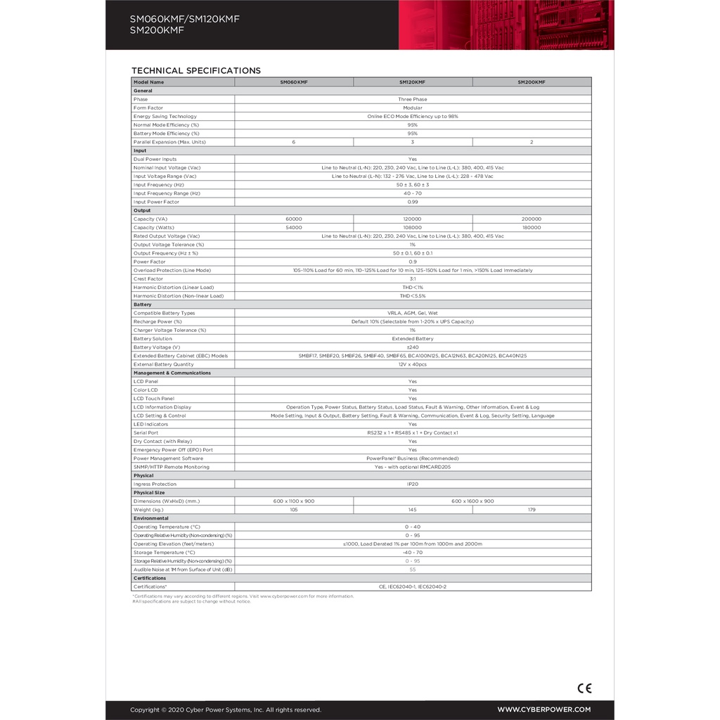 cyberpower-ups-เครื่องสำรองไฟ-อุปกรณ์สำรองจ่ายไฟ-sm-series-รุ่น-sm200kdf-200kva-dust-filter-รับประกันศูนย์-2-ปี