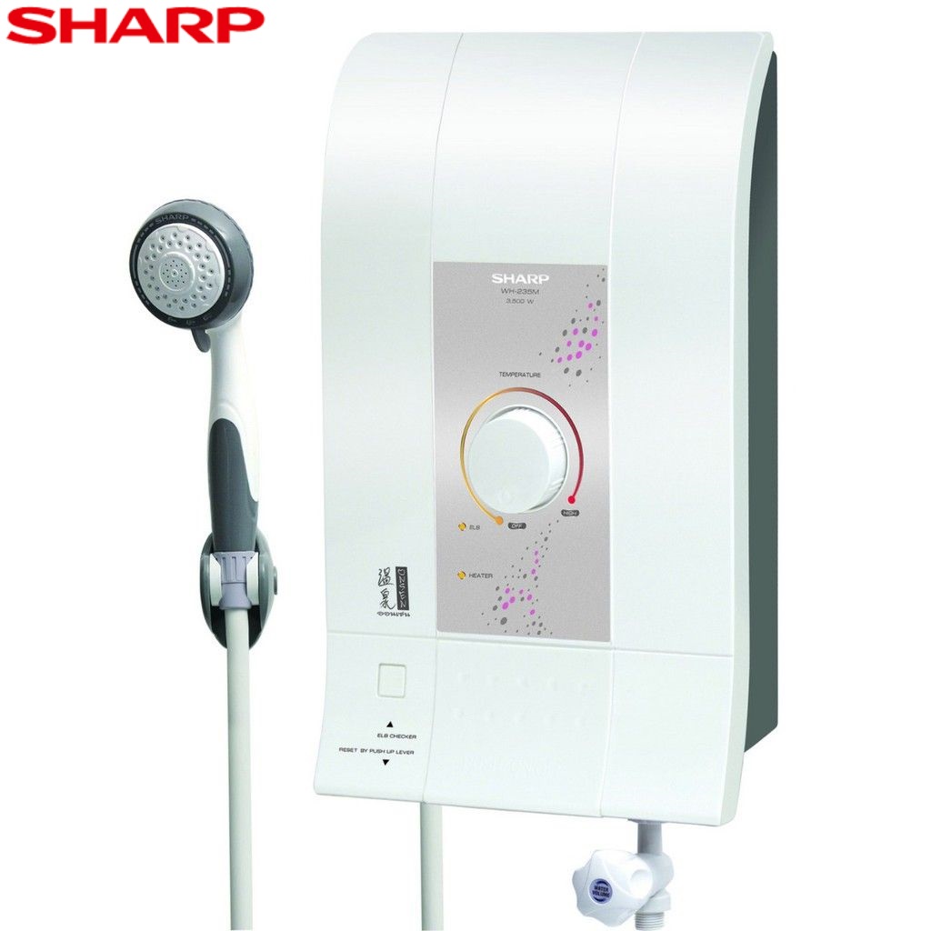 ภาพหน้าปกสินค้าเครื่องทำน้ำอุ่น Sharp รุ่น WH-235M สีขาว กำลังไฟ 3500วัตต์ จากร้าน nanaelectric บน Shopee