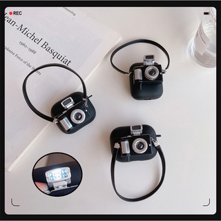 เคสป้องกันหูฟัง แบบนิ่ม ลายกล้อง 3D สําหรับ Airpods 1 2 3 Pro