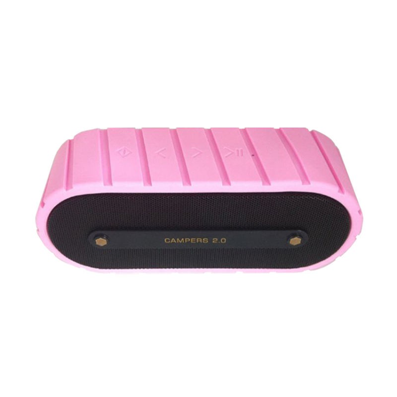 Mrice Campers 2.0 ลำโพงพกพา รองรับ Bluetooth 4.0 (สีชมพู) | Shopee Thailand