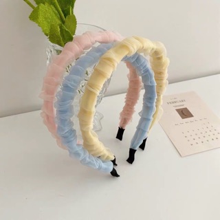 Hair band 💘 ที่คาดผมผ้าสีพาสเทลน่ารัก เป็นรุ่นที่สีน่ารักมาก