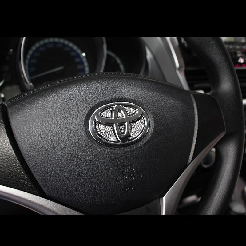 สติ๊กเกอร์โลโก้ติดพวงมาลัยรถยนต์สําหรับ-toyota