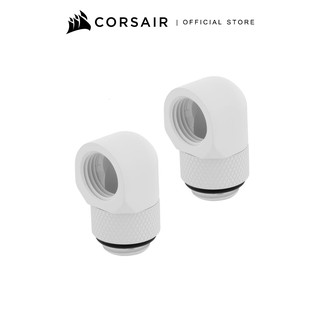 CORSAIR Cooler Hydro X Series 90 ° Rotary Adapter Twin Pack — White