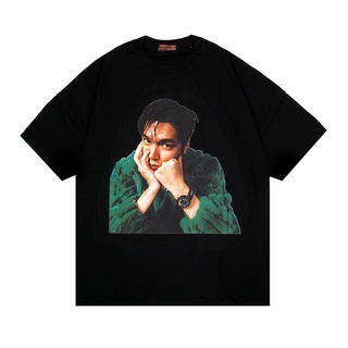 เสื้อยืดโอเวอร์ไซส์เสื้อยืด พิมพ์ลาย Kpop SERIES LEE MIN HO TOXIC1805 สีดําS-3XL