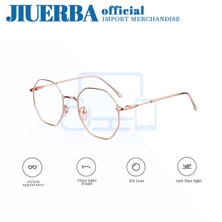 (JIUERBA-OFFICIAL) COD พร้อมส่ง / แว่นตาแฟชั่นเกาหลี, แว่นตา, แว่นตา, แว่นตาเทรนด์, แว่นตาผู้หญิง