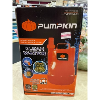 ปั้มแช่ดูดน้ำดี 100w PTT-WTP-100C/50242 Pumpkin รหัส 2302510