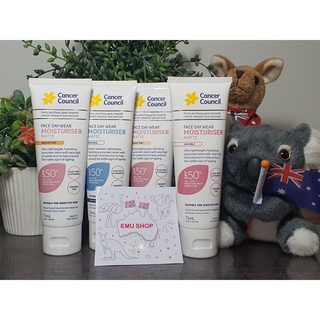 พร้อมส่ง ครีมกันแดด Cancer Council Australia Face Day Wear Moisturiser Matte SPF 50+  UVA UVB 75 ml 🍁 ของแท้ 100%