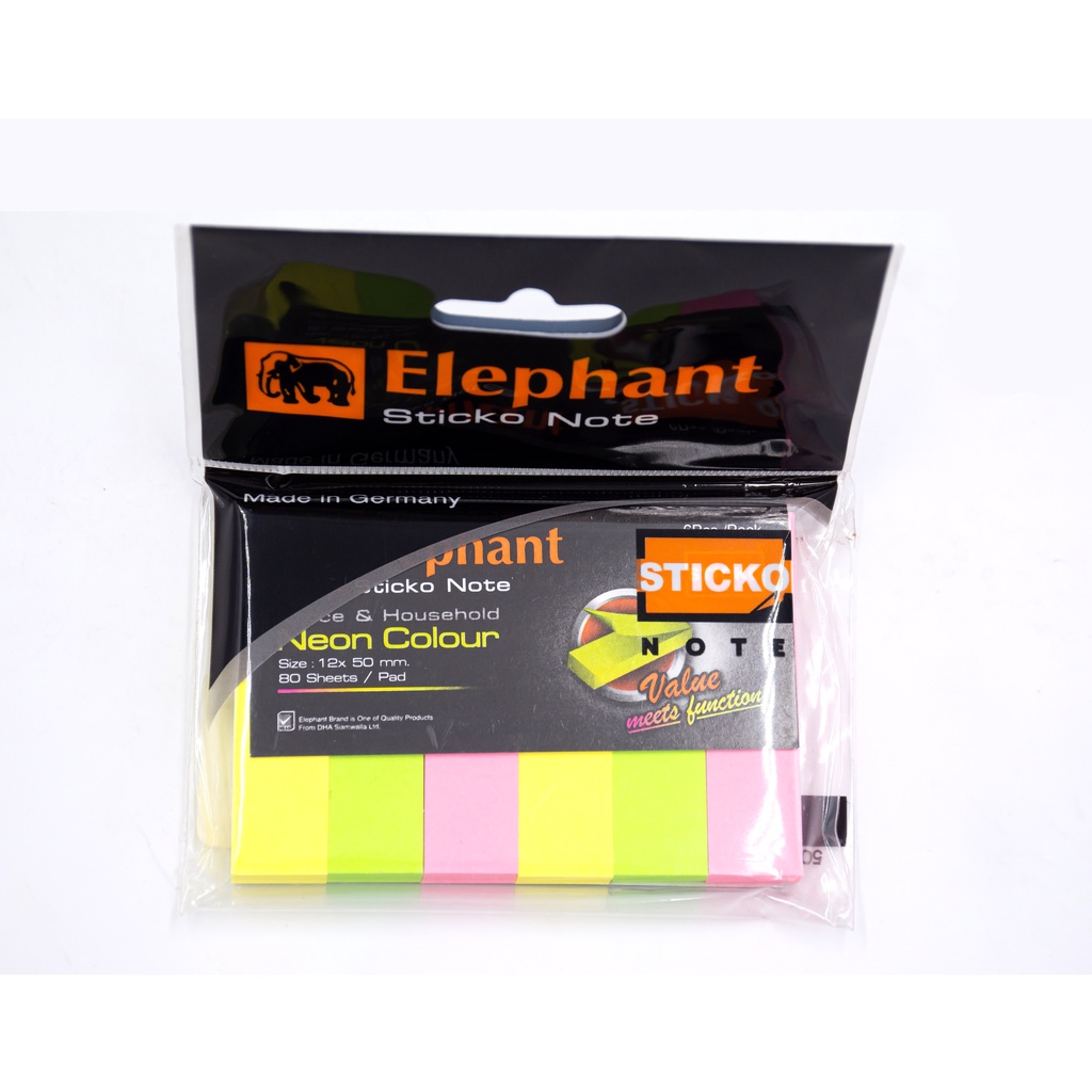 กระดาษโน๊ตกาวในตัว-ตราช้าง-โพสอิท-elephant-sticko-note-ขนาด-12mm-50mm-80-แผ่นต่อก้อน-กระดาษโพสอิท-post-it-สมุดโน๊ต