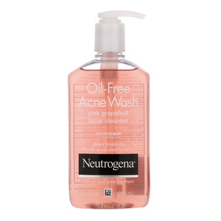 Neutrogena Oil-Free Acne Wash, Pink Grapefruit Facial Cleanser, 9.1 fl oz (269 ml)
