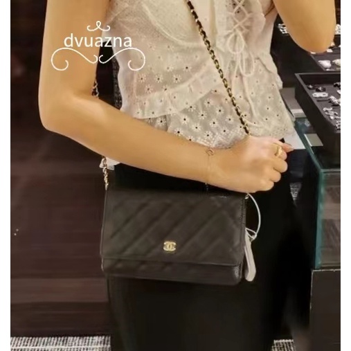 ของแท้-chanel-woc-wallet-mini-chain-shoulder-bag