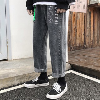 กางเกงยีนส์ กางเกงทรงตรง  ลำลอง กางเกงผู้ชาย  สีดำเข้ม  หลาใหญ่ จากญี่ปุ่นแฟชั่น CYXshop 9888