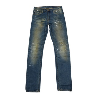 สินค้า Blacksheepjeansกางเกงยีนส์ Jeans ขายาว ผู้ชายยีนส์ขากระบอก ทรงกระบอกเล็ก Slimfit ไซส์26-28,44-48 รุ่น BSMSF-161101 สีฟ้า