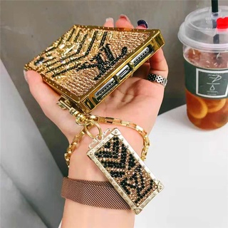 OPPO RENO 5 RENO 6 RENO 7 Luxury Glitter Square Gold Bracelet Phone Case