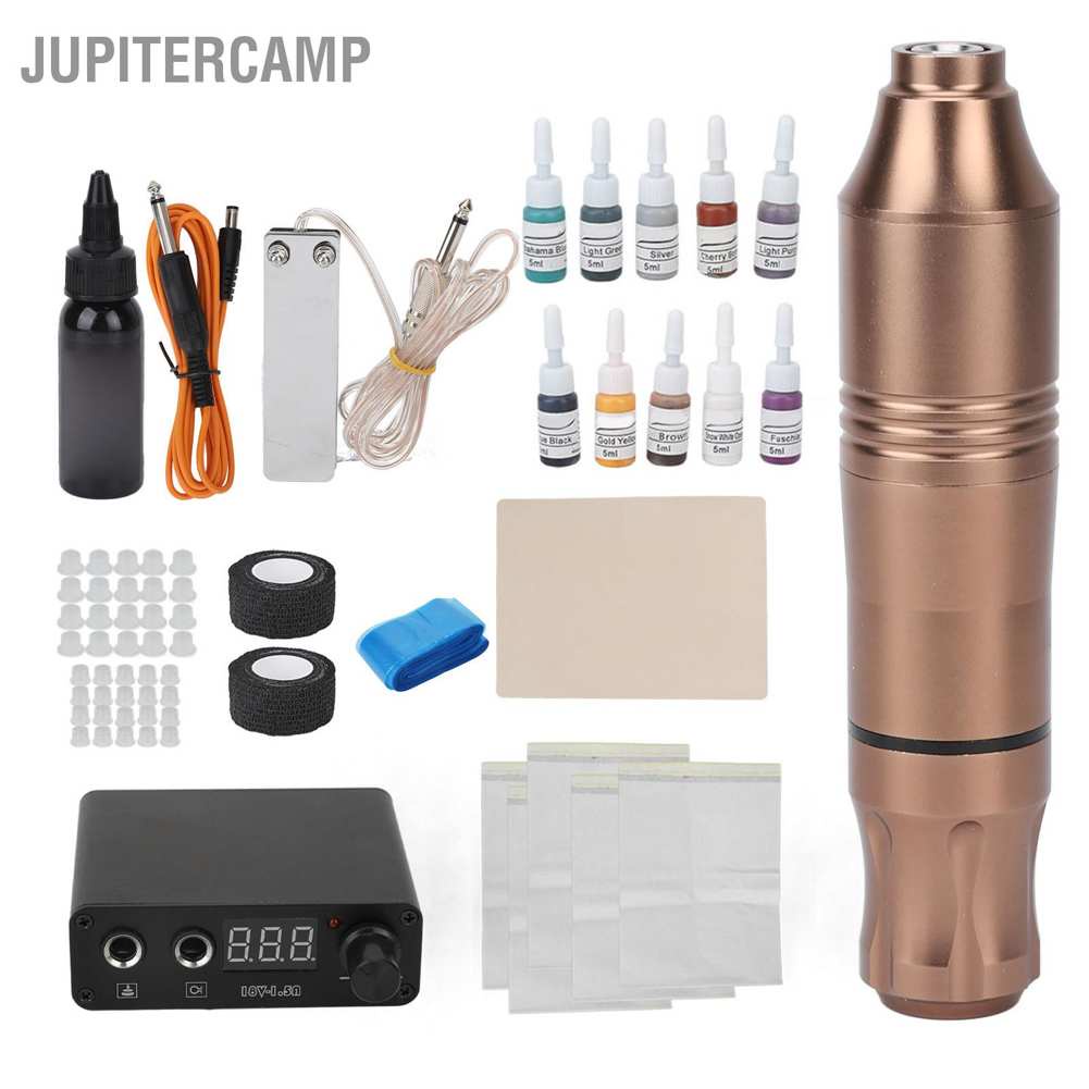 jupitercamp-ชุดปากกาสักโรตารี่-พาวเวอร์ซัพพลาย-สําหรับ-novice-100-230v