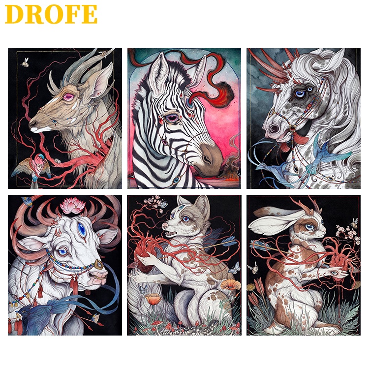 drofe-40x50-ซม-ภาพวาดจิตรกรรมดิจิตอลรูปสัตว์-กราฟฟิตี้สําหรับตกแต่งบ้าน