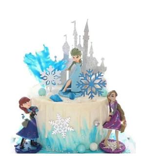 ของเล่นฟิกเกอร์ PVC รูปเจ้าหญิง Frozen 2 ชิ้น