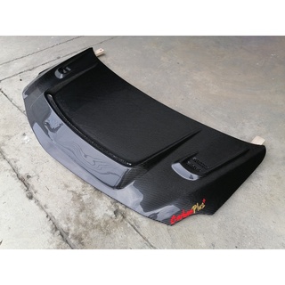 Carbon Plus ฝากระโปรงคาร์บอน ไฟเบอร์ - คาร์บอน เคฟล่า TOYOTA Vios 2007-2013 (ลายสอง)