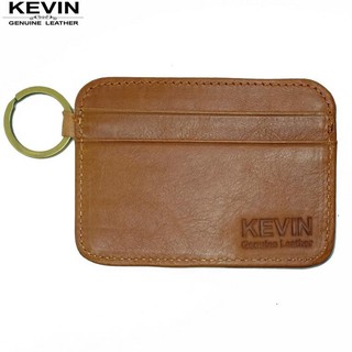 Fin 1 กระเป๋าเงินหนังแท้ กระเป๋าสตางค์แบบบาง Genuine Leather Wallet Purse KEVIN 2486
