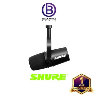 SHURE MV7 ไมค์ USB XLR / ร้องเพลง / อัดเสียง พอดแคส แคสเกม / ไมค์ไดนามิค (BlackOfficeAudio)