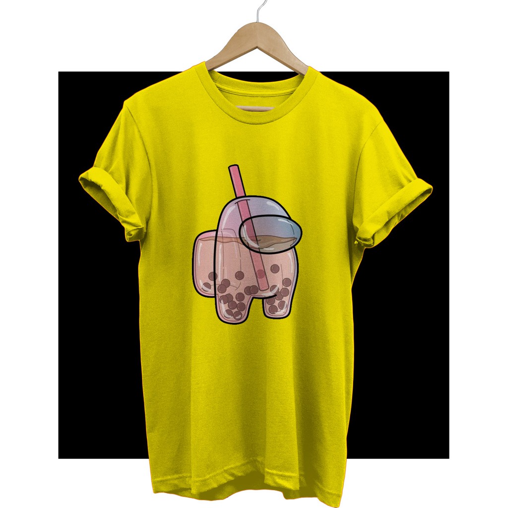 เสื้อยืดผ้าฝ้ายพิมพ์ลาย-เสื้อยืด-เสื้อยืด-ลาย-bubble-drink-type-10-cliantha06