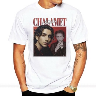 [2022]ผ้าฝ้ายคอกลมเสื้อยืดคอกลม ผ้าฝ้าย 100% พิมพ์ลาย Timothee Chalamet 90 Re ระบายอากาศ เป็นที่นิยม ขายส่งfrom S-4XL