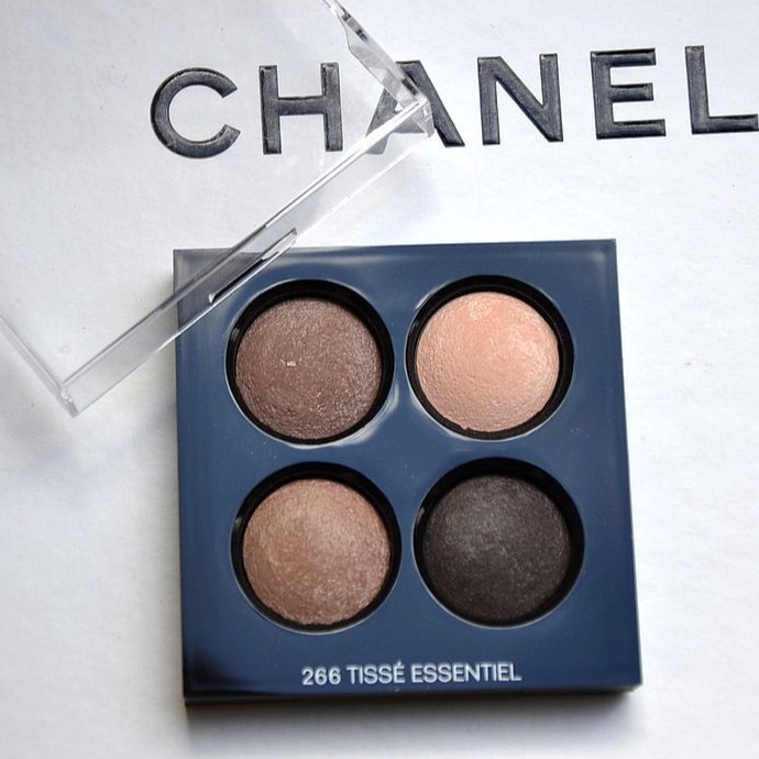 CHANEL, Makeup, Chanel Set Of 2 Les 4 Ombres Eyeshadow Sample 266 Tiss  Essentiel