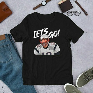 T-shirt  ขายดี เสื้อยืด พิมพ์ลาย Go Tom Brady สไตล์อังกฤษ สําหรับผู้ชายS-5XL
