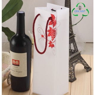 EPA💮ถุงใส่ขวด ถุงใส่ไวน์ ถุงของขวัญ ถุงพลาสติกสำหรับใส่ไวน์ สวยหรูดูแพง