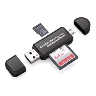 Micro USB/SD/TF/USB 4 In 1 OTG Card Reader Adapter สำหรับโทรศัพท์ Android Tablet PC xiaomi Huawei