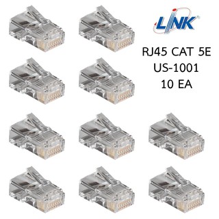 หัว LAN RJ45 CAT 5E (10ชิ้น/แพ็ค) รุ่น US-1001 Link