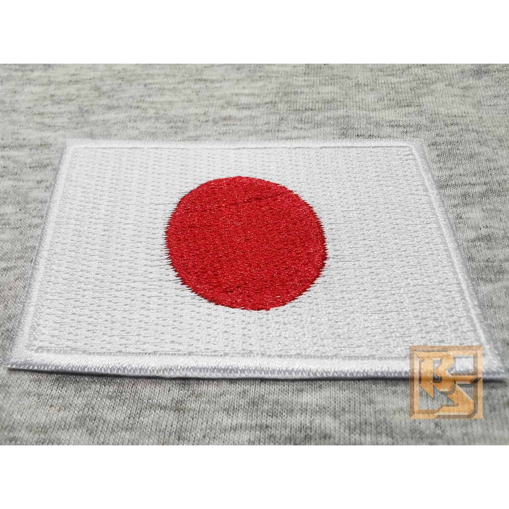 ตัวติดเสื้อ-ตัวรีดเสื้อ-งานปักผ้า-ลาย-ธงชาติ-ญี่ปุ่น-japan-armpatch