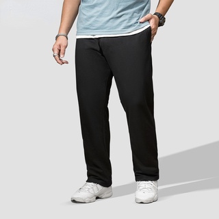 กางเกงผู้ชายไซส์ใหญ่ ผู้ชาย เอวยืด ขาจั้มพ์ Jogger Pants สีพื้น ผ้ายืดหยุ่น