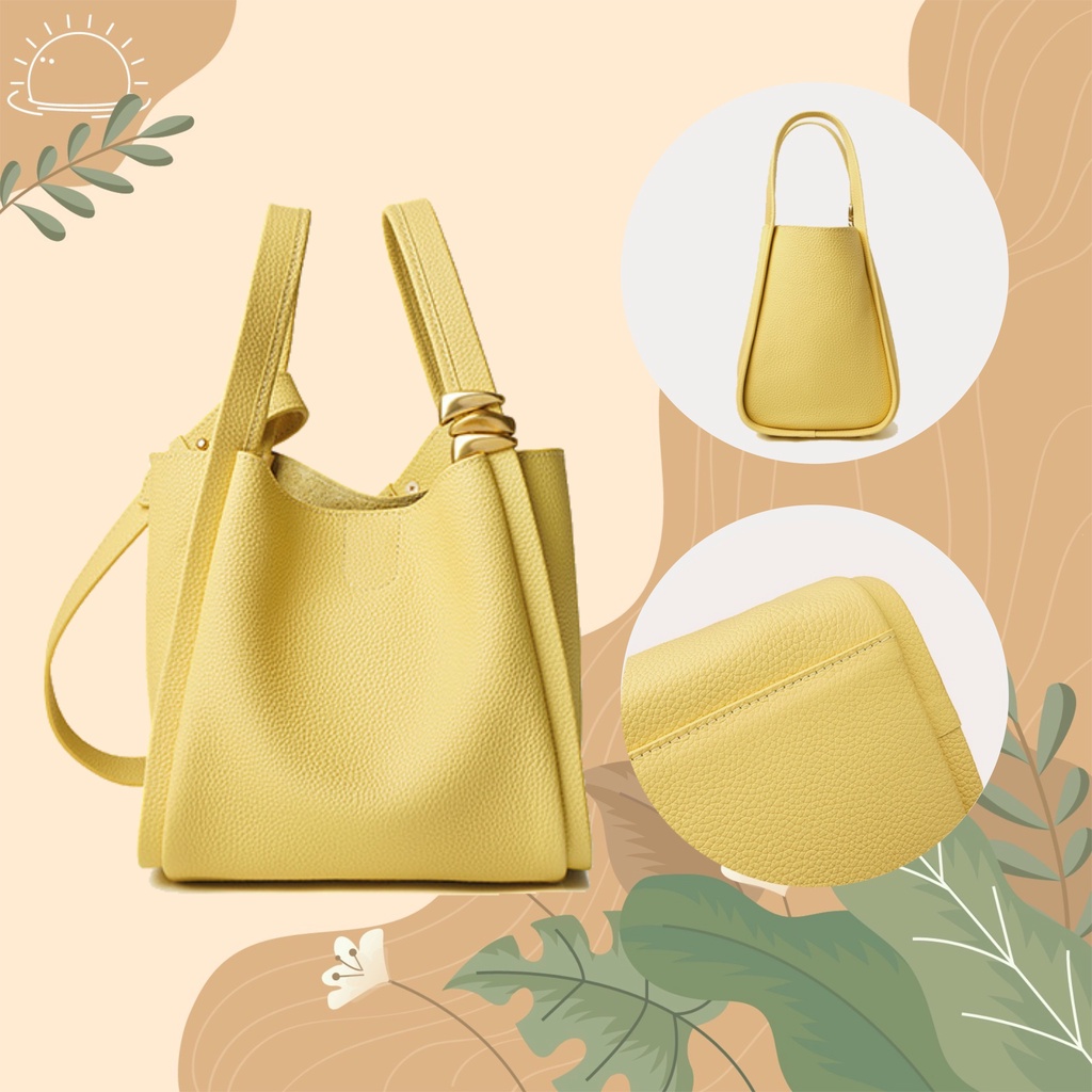 พร้อมส่ง-luxury-bag-for-women-designer-handbag-genuine-leather-2022-yellow