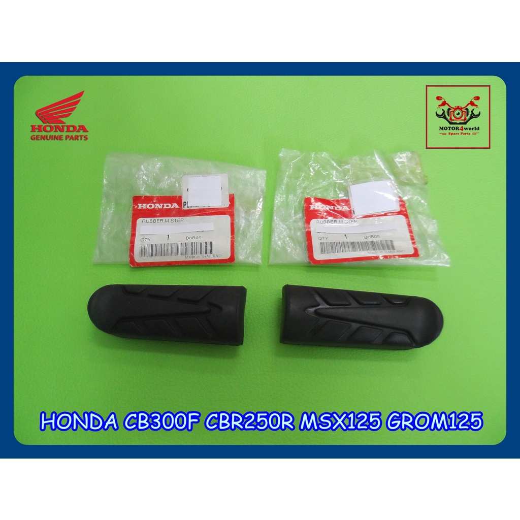 Genuine Honda Foot Peg Rubbers Set Of 2 - Fits Vintage 50-90cc Models (CA100, S65, C70, Etc.) - View #2