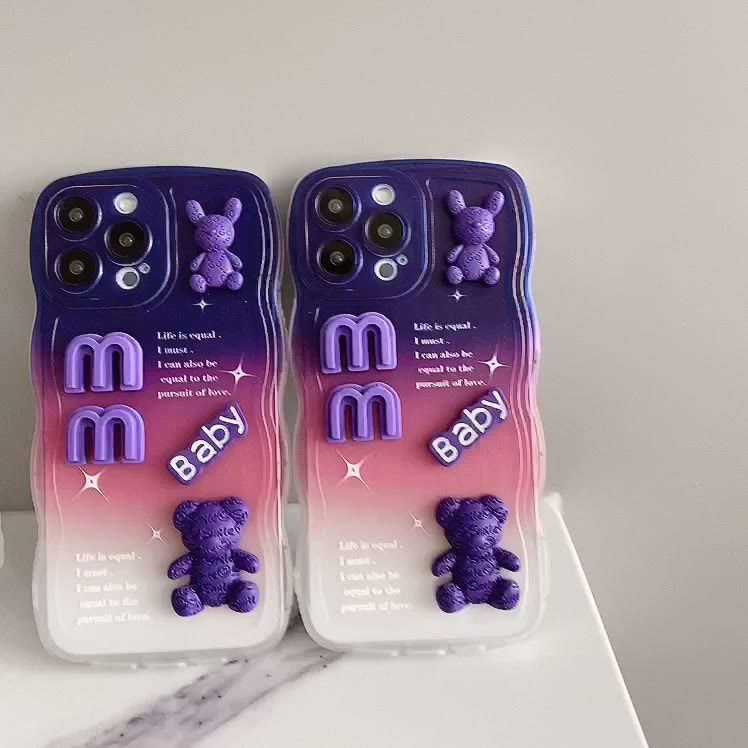 เคส-realme-5-pro-เคสโทรศัพท์มือถือ-ลายตุ๊กตา-3d-ไล่โทนสี-สําหรับ-realme-5-pro