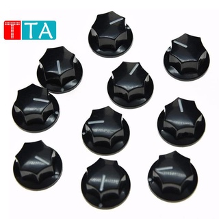 10Pcs Guitar Knobs Amplifier Amp Knob Bass Tone Volume Knobs Brass