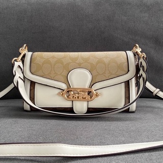 COACH JADE SHOULDER BAG IN BLOCKED SIGNATURE CANVAS (COACH 2723)