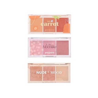 [พร้อมส่ง] Peripera All take mood cheek palette พาเลทบลัชออน จากเพอริเพอร่า เนื้อสีละเอียด ติดง่าย ของแท้ ราคาไม่แพง